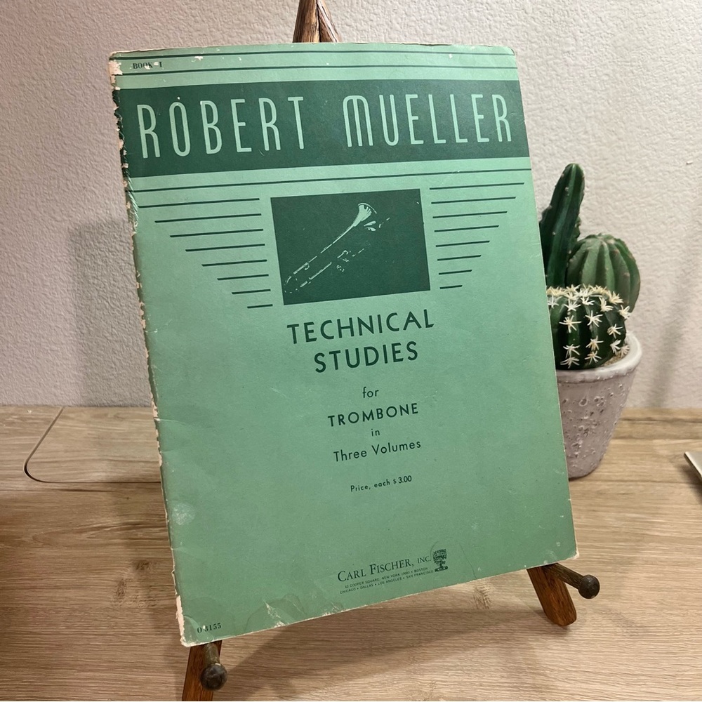 1944 Vintage Robert Mueller Technical Studies for Trombone Carl Fischer